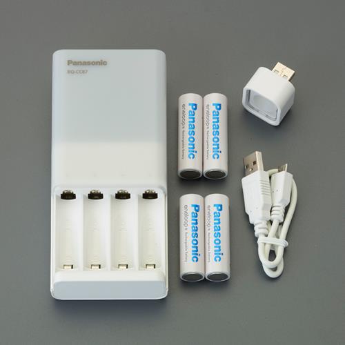 スマートスクール / 単3単4電池急速充電器(エネループ単3x4本付