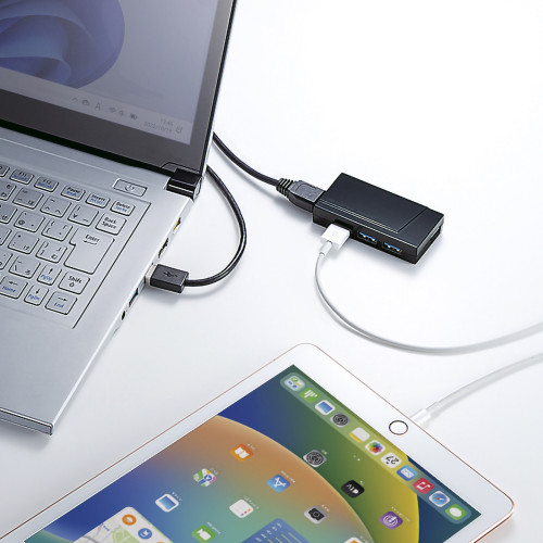 [4ポート]USB3.1ハブ(バスパワー/磁石付)_画像03