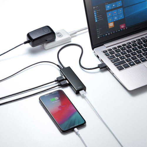 [4ポート]USB3.1ハブ(急速充電ポート付)_画像04