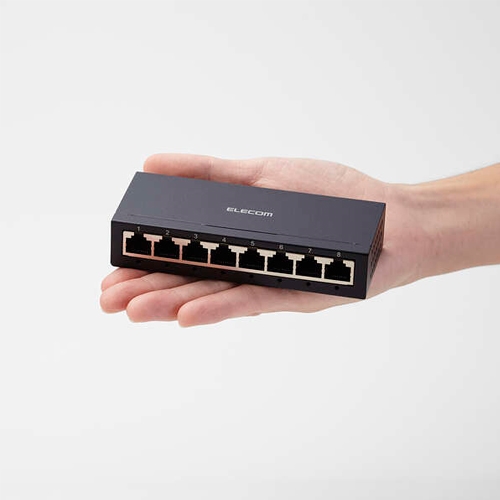 スイッチングハブ(G対応/8ポートメタル筐体_画像02