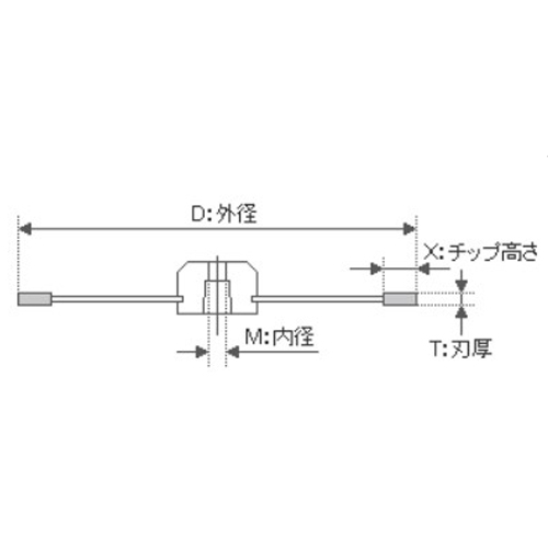 φ105x1.8/M10ダイヤモンドカッター(塩ビ管_画像04