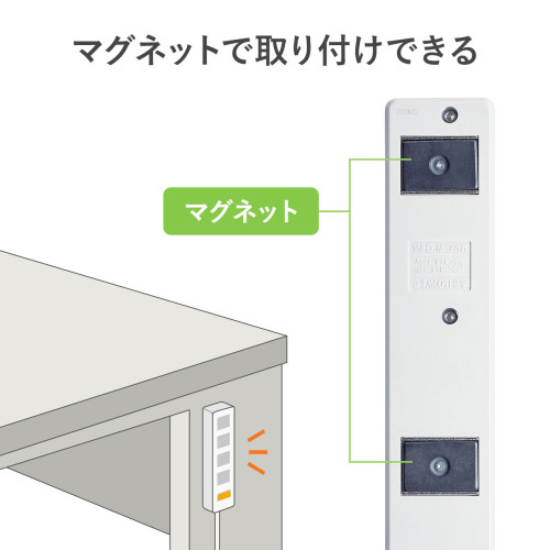 AC125/15Ax5mタップ(4口/3P/一括スイッチ付_画像04