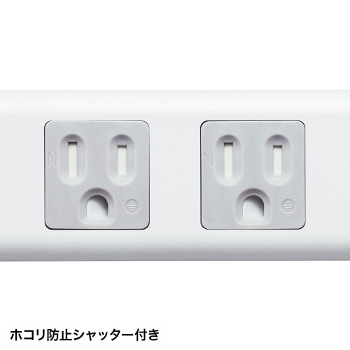 AC125/15Ax2.5mタップ(6口/3P/シャッター付_画像04