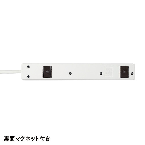 AC125V/15Ax5mタップ(6口/3P/マグネット付)_画像03