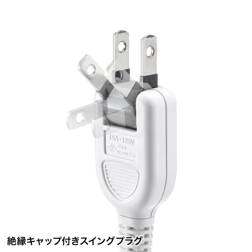 AC125V/12Ax5mタップ(12口/2P/マグネット付_画像02