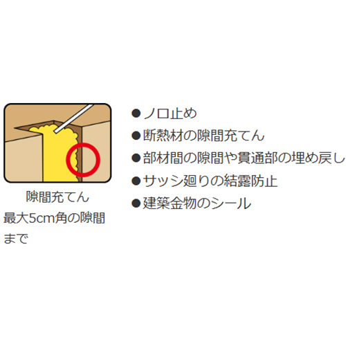 750ml発泡ウレタンフォーム(一液性/グレー)_画像02