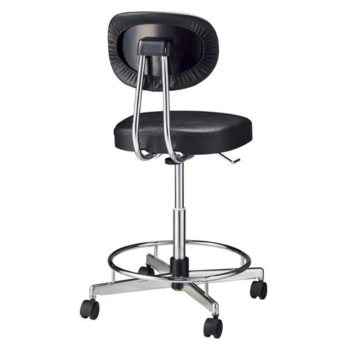 導電チェアー(足掛付/ブラック)_画像02