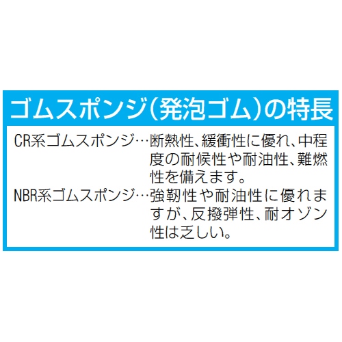 3x15mmx50mゴムスポンジ[NBR/ロール]_画像04