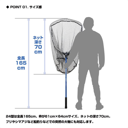 610x640mm/1650mm特大すくい網_画像02