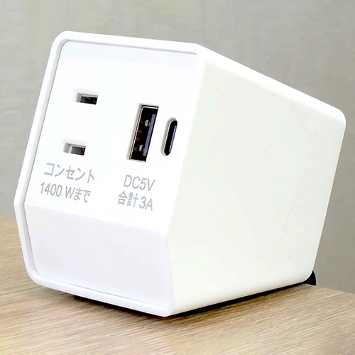 クランプ式タップ(USBtypeA･C/白)_画像04