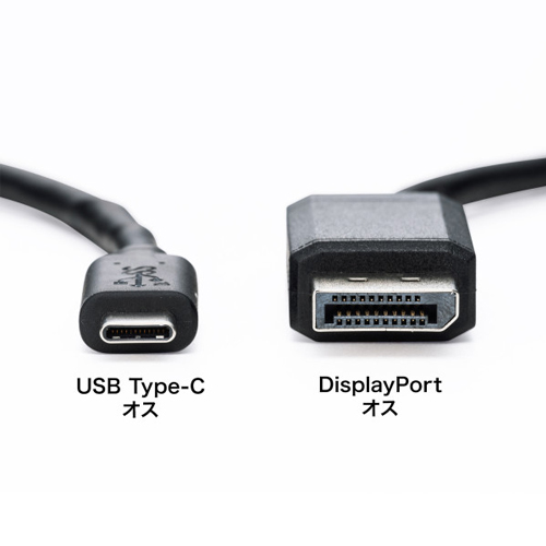 2.0m Type C-DisplayPort変換ケーブル_画像02