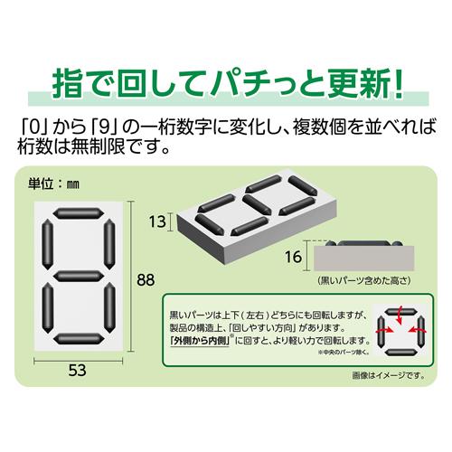 88x 53mm デジタル数字札(マグネット式)_画像03