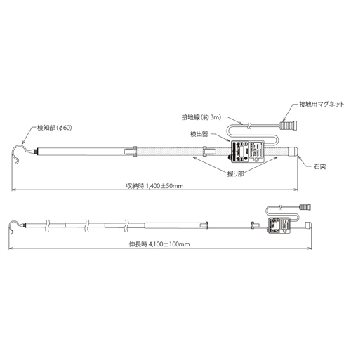DC1500V 電車線用検電器(防塵･防水構造)_画像04