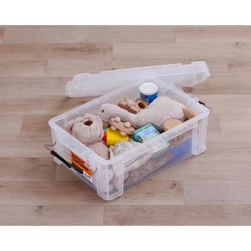 450x295x159収納ケース(バックル付透明10個_画像04