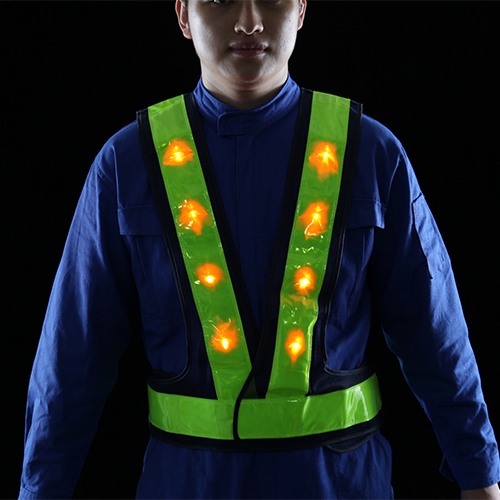 LED安全ベスト(黄/黄)_画像04