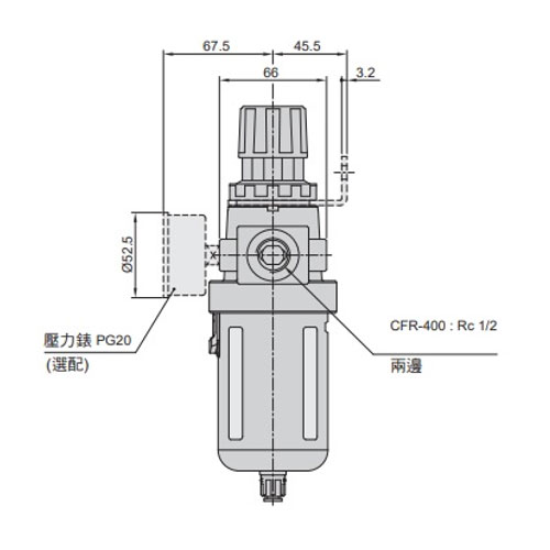 Rc1/2 inエアーレギュレーター付フィルター_画像03