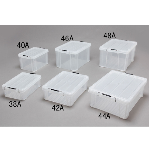 525x380x182収納ケース(バックル/透明/5個)_画像02