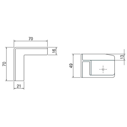 70x70プラダンコーナーセット(L2個+R2個/白_画像02