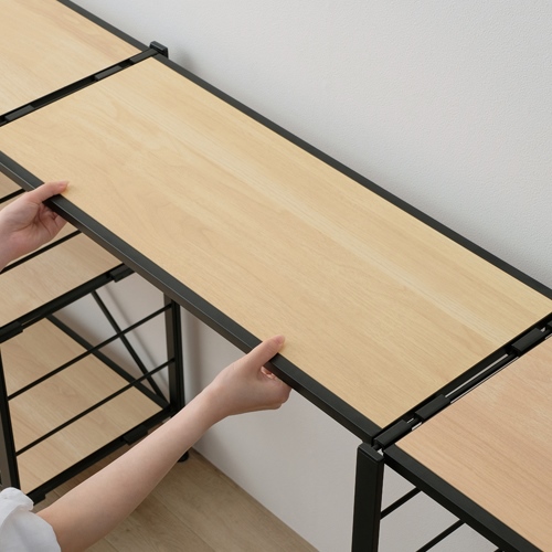 760x345x1592連結式スチールラック(木天板)_画像04