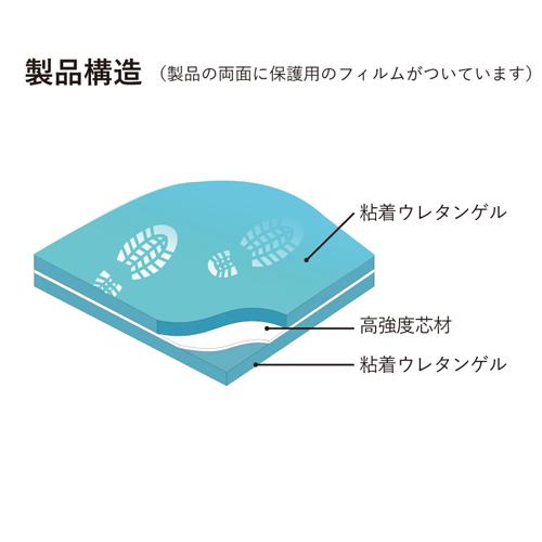 900x600x6靴底･台車用粘着マット(ウレタン_画像02