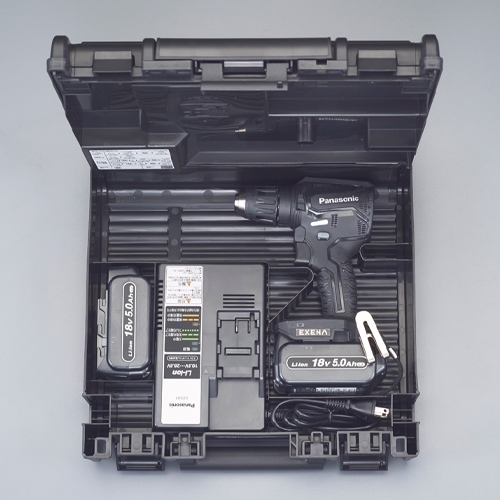 DC18V/5.0Ah ドライバードリル(黒/充電式)_画像02