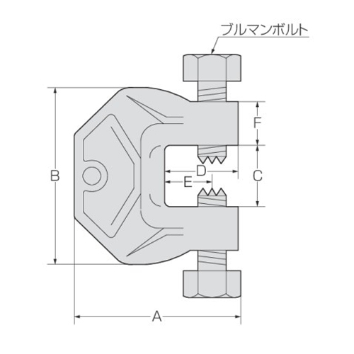 21-60mm/57mm 仮設用C型クランプ(両ボルト)_画像03