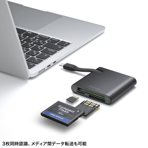 USB3.2 カードリーダー(UHS-Ⅱ対応/Type C)_画像03