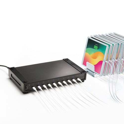 [ 10ポート] USB充電器(ブラック)_画像03