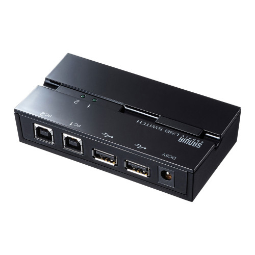 USB2.0USB切替器(2回路/ハブ/マグネット付)_画像02