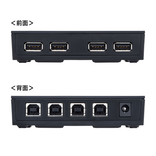 USB2.0USB切替器(4回路/ハブ/マグネット付)_画像04