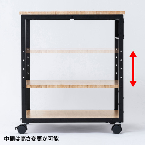 600x600x700mm　プリンターラック(木目)_画像03