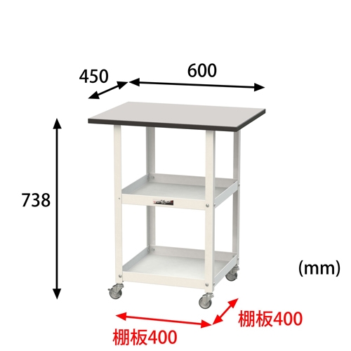 600X450X738天板付ツールワゴン(防塵室対応_画像04