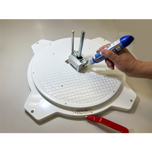 φ363x39mm/150kg 回転作業台(ストッパ付)_画像04