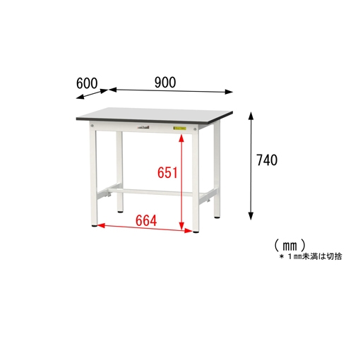 900x600x740ワークテーブル(防塵室対応)_画像04