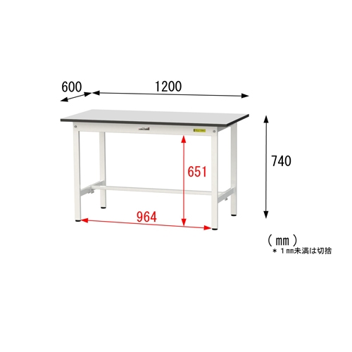 1200x600x740ワークテーブル(防塵室対応)_画像04