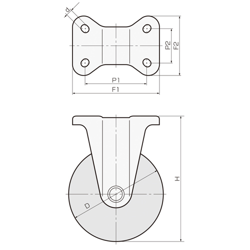 150mm キャスター(固定金具付/高導電)_画像04