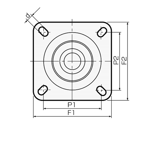 150mm 牽引用キャスタ-(自在/軽量)_画像04