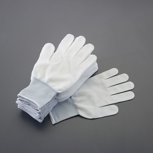 L/薄手軍手(ポリエステル･綿･滑り止付/10双_画像02