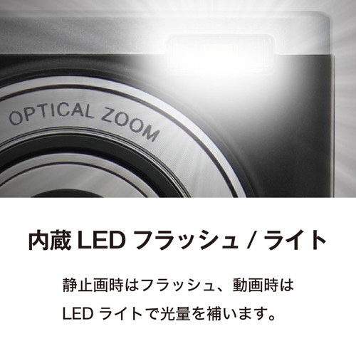 5倍zoomデジタルカメラ(保護フィルム+SD付_画像04