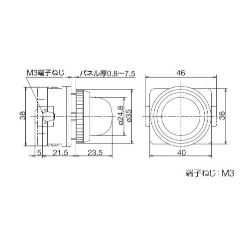 AC200V LED表示灯(緑)_画像02