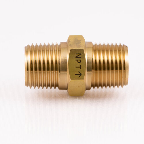 R3/4 inxNPT3/4 in 六角ニップル(真鍮製)_画像02