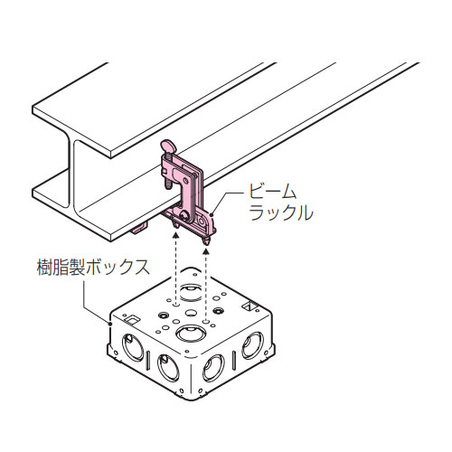 H･L･C形鋼用ビームラックル(OutletBox用)_画像02