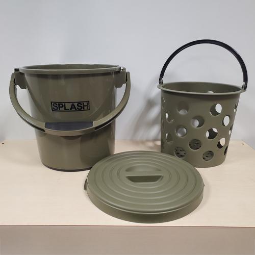 329x300x293mm/11.7L バケツ(モスグリーン)_画像03