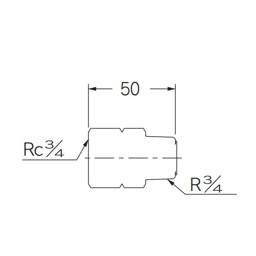 Rc3/4 inxR3/4 in フリーターンアダプター_画像03
