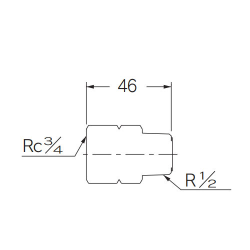 Rc3/4 inxR1/2 in フリーターンアダプター_画像03