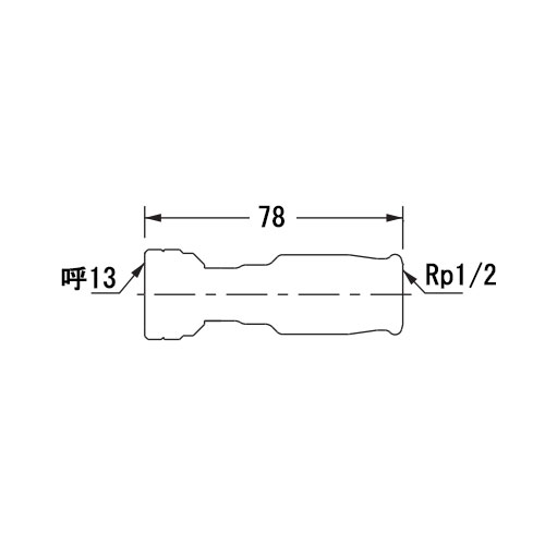 #13/Rp1/2 in 差込式水栓ソケット_画像02