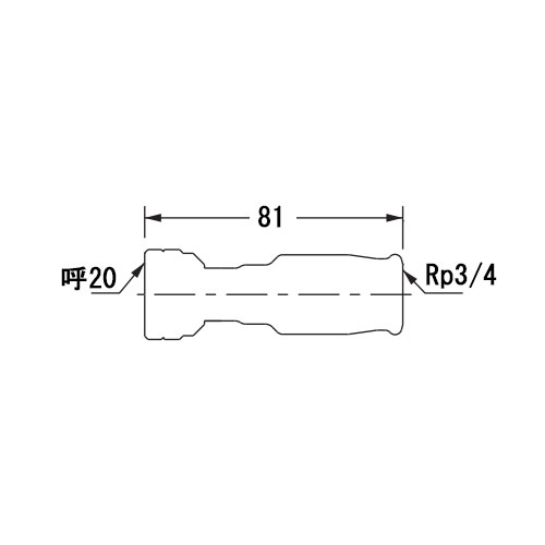 #20/Rp3/4 in 差込式水栓ソケット_画像02