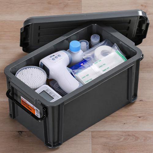 345x205x165収納ケース(バックル/Cグレー)_画像03