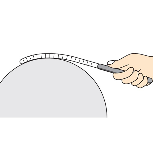 185mm やすり(バリ取り/クロム/油目/舟型)_画像03