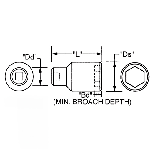 1/2DRx 1･1/8 in インパクトソケット(12角)_画像02